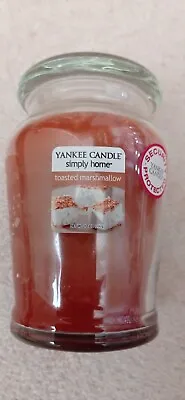 Yankee Candle Simply Home Medium Jar TOASTED MARSHMALLOW 340g (12oz) VRHF • £38