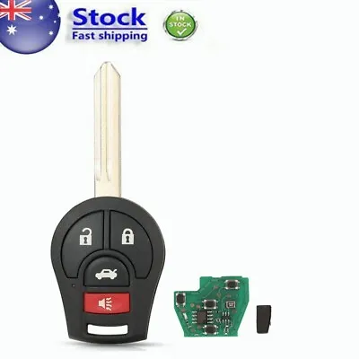 Complete Remote Key Fob Suitable For Nissan Tiida X Trail Micra K12 T31 4B 433Mh • $22.99