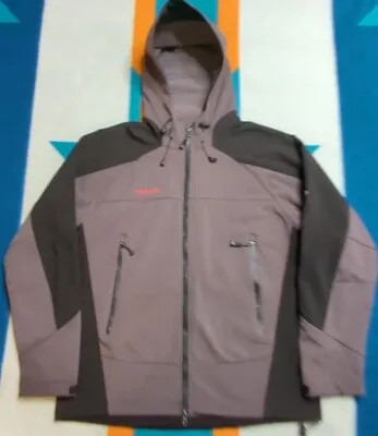 Mammut Hooded Softshell Jacket Full Zip Windstopper Fleece Lined Outdoors XL • $84.91