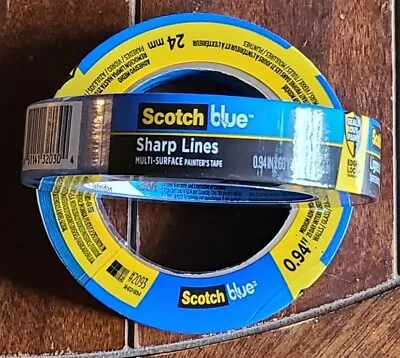 Lot Of 2 Scotch Blue Sharp Lines Multi-Surface Painter's Tape (Each .94  X 60yd) • $14.98