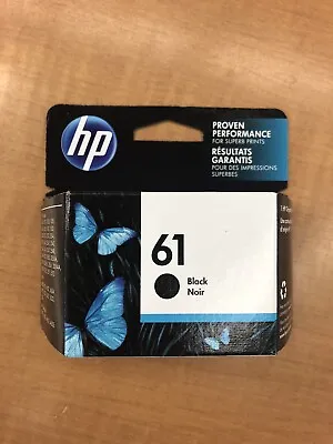 New Genuine HP # 61 Black Ink Cartridge CH561WN . Sealed Box. Exp 2025 • $20.20