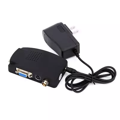 Composite TV BNC S Video To VGA Video Converter Adapter For DVR US UK EU AU NGF • $17.73