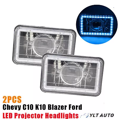 Pair 4x6  LED Halo Headlight Sealed Beam For For Chevrolet S10 1995 1996 1997 • $23.99