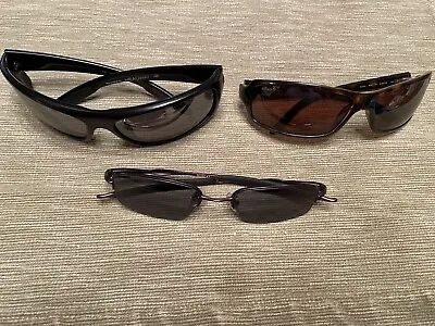 Lot Of 3 Pairs Of Sunglasses Revo & Oakley WITH ISSUES 4024 Sculpt Headway • $19