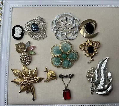 Vintage Estate Stamped Signed Pins Brooches Lot Sarah Coventry & Coro • $24.99