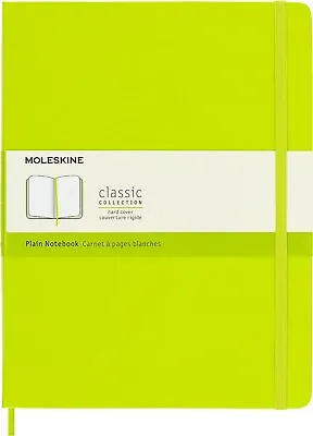 Moleskine Classic Notebook Hard Cover XL (7.5  X 9.5 ) Plain/Blank Lemon... • $28.82
