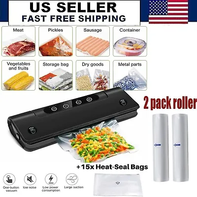 $16.99 • Buy Commercial Vacuum Sealer Machine Seal A Meal Food Saver System With Food Roller