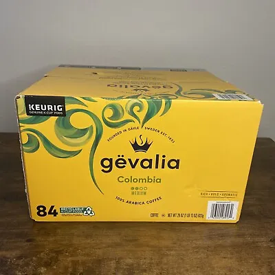 Gevalia Colombia K-Cup Coffee Pods For A Keto And Low Carb Lifestyle 84 Ct Box • $33.88