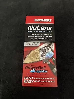 Mothers NuLens HEADLIGHT RENEWAL KIT With POWER BALL 4LIGHTS Restoration Protect • $21.99