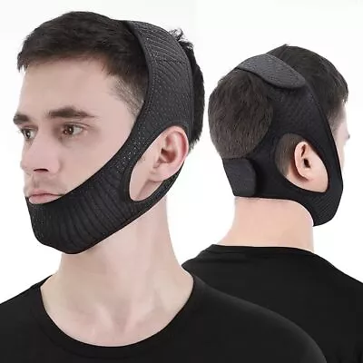 Anti Snoring Chin Strap Devices Soft Adjustable Breathable StopSnoring Head Band • $9.89