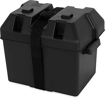 Marine RV Boat Battery Box With Straps Automotive Camper Batteries Holder Case • $23.55