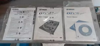 Yamaha 01V96 V2 Digital Mixing Console Owner's Manual And CD Studio Manager • $50