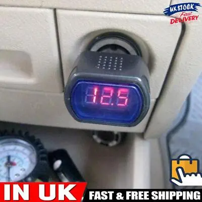 Voltmeter Built-in Fuse Car Battery Monitor Voltmeter For DC 12V 24V Cars • £5.49