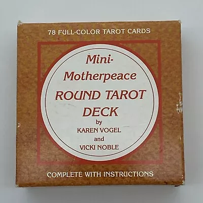 Vintage 1983 The Motherpeace Round 3  Tarot Card Deck Fortune Telling Complete • $24