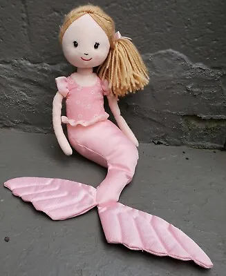 Jellycat London Shellbelle Millie 13  Sitting Pink Mermaid Soft Plush Toy Doll • $15.95