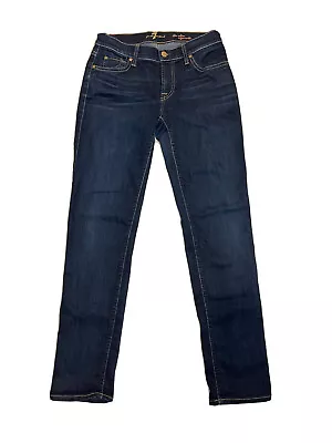 7 For All Mankind The Slim Cigarette Medium Wash Jeans  - Size 27 29  Inseam • $21.99