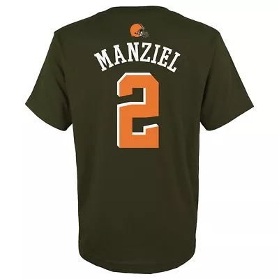 Johnny Manziel NFL Cleveland Browns  Mainliner  Jersey T-Shirt Youth (S-XL) • $6.99