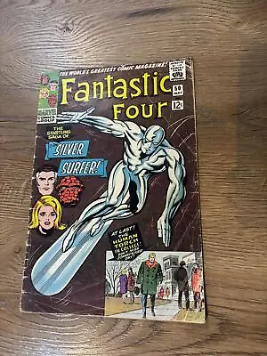 Fantastic Four #50 - Marvel Comics -  1966 - 3rd App Silver Surfer • £109.95