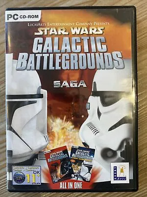 £6.99 • Buy Star Wars Galactic Battleground Saga (PC-CD ROM Windows, 2002) + Manual + 2 Disc