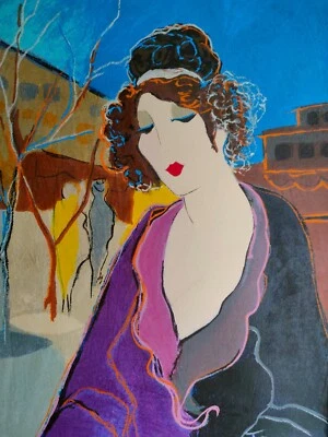 £75 • Buy Babette, Superb Vibrant Itzchak Tarkay Signed Ltd Ed Glicee 