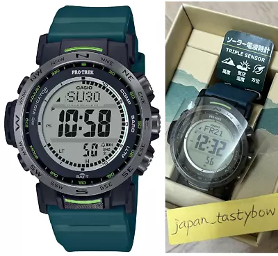 CASIO PRO TREK PRW-35Y-3JF Climber Digital Watch Atomic Solar Triple Sensor Men • $486.55