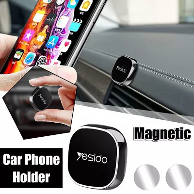 1x Universal Magnetic Car Mount Cell Phone Holder Stand Black For IPhone Samsung • $4.15