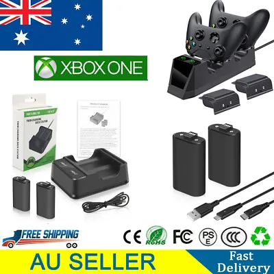 For Xbox One Xbox Series S X Controller Rechargeable Battery Pack Charging Dock • $25.99