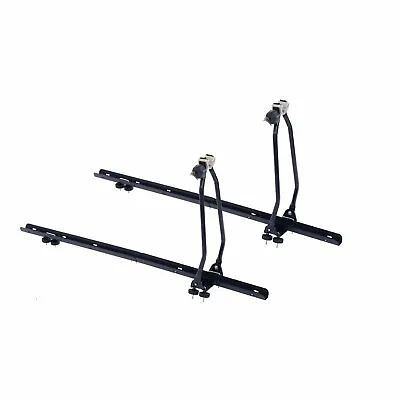 NEW! 2x Universal Upright Lockable Roof Mounted Bike Bicycle Rack Bar Carriers • £37.99