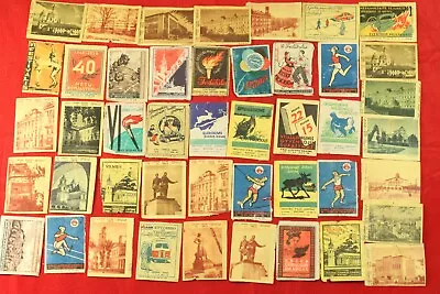 1950-60-s SOVIET USSR LITHUANIA KAUNAS MATCHBOX LABELS Set S009 • $6.99