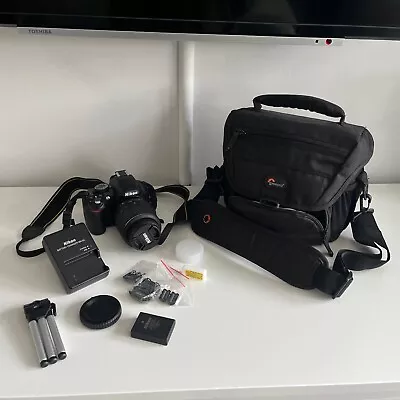 Nikon D3100+VR 18-55mm Lens & Lowepro Bag • £130
