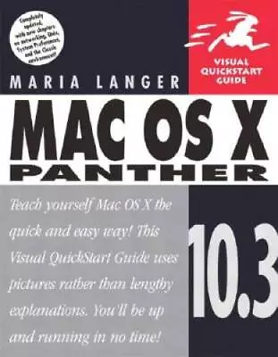 Mac OS X Panther - Paperback By Langer Maria - GOOD • $6.16