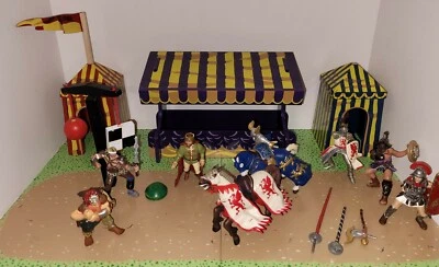$74.99 • Buy Le Toy Van Papo Jousting Wooden Playset W/figures Horses  As Is 