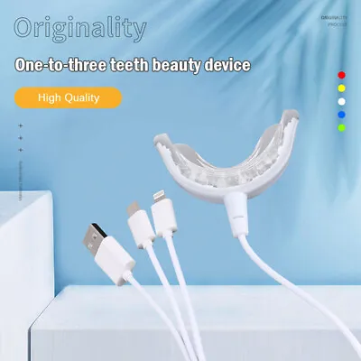3in1 Teeth Whitening Lamp 16 Lights Portable USB Rechargeable Blue Light Or.l8 • $7.73