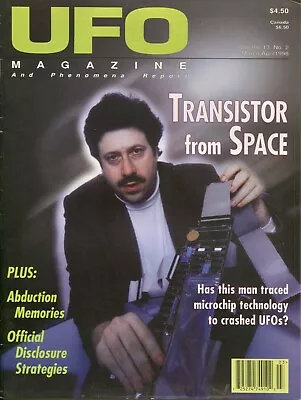 UFO MAGAZINE ~ March/April 1998 ~ Transistor From Space ~ Disclosure ~ E-4-1 • $9.99