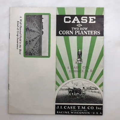 1920s JI CASE Corn Planter Horse Drawn FARM ADVERTISING Brochure BISMARCK ND • $35