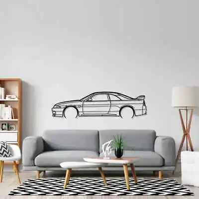 Wall Art Home Decor 3D Acrylic Metal Car Auto Poster USA Silhouette R33 GTR • $89.99
