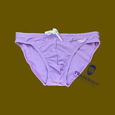 Speedo Men Purple Color Solar Swim Brief Bikini Swimwear Size 28 30 32 34  36 • $54