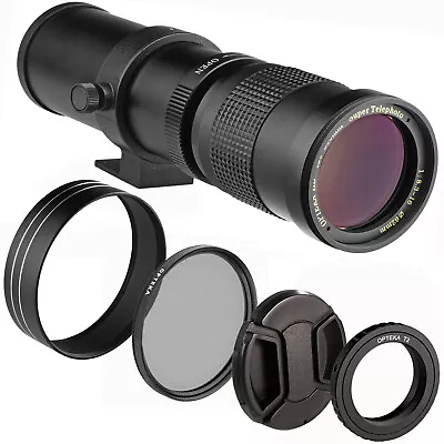 Opteka 420-800mm F/8.3 Telephoto Zoom Lens For Canon 400D 450D 800D 1000D 1100D • $89.95