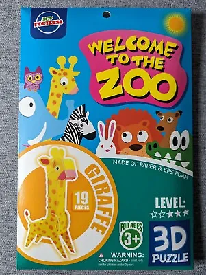 3D Animal Puzzle For Kids & Adults To Craft Together (Giraffe) • £2.50