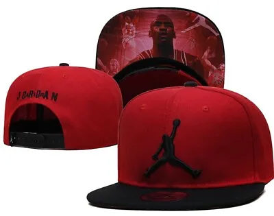 Jordan Chicago Bulls Red Patern Brim Classic Snap Back Cap / Hat • $34.95