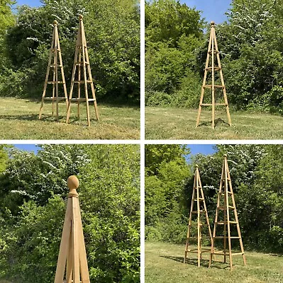 Tall Wooden Garden Obelisks For Roses And Climbing Plants  • £32.99