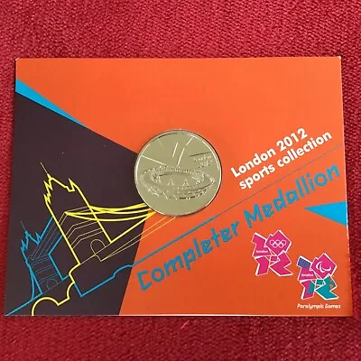 London 2012 Olympic Completer Medallion BUNC Carded • £100