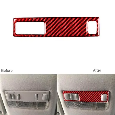 $12.45 • Buy Red Carbon Fiber Reading Light Cover W/o Sunroof For VW Golf MK4 Jetta GTI 99-04