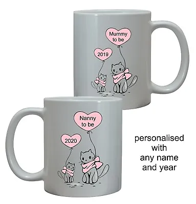 Personalised Mummy To Be Gift Mug Mothers Day Baby Shower Nanny Aunt Present • £10.95