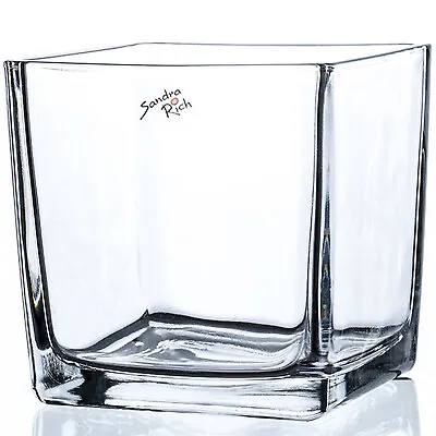 £20.66 • Buy Cube Square Vase - Clear - 12x14x14cm - Glass