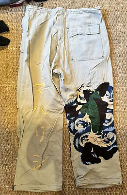 RARE Vintage Maharishi Snopants Cargo Trousers AW 1999 Size Medium/12 Cream • £150
