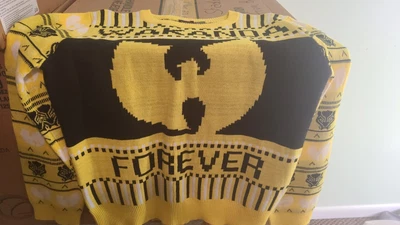 $15 • Buy Marvel Comics Black Panther Wakanda Forever Ugly Christmas Sweater Wu Tang Adult