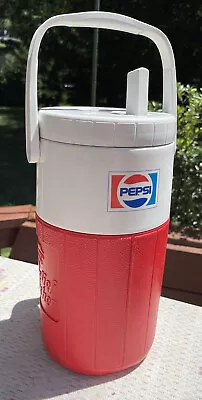 Vintage 1980s Pizza Hut Coleman Pepsi Relief Pitcher Water Drink Cooler Jug • $25.29