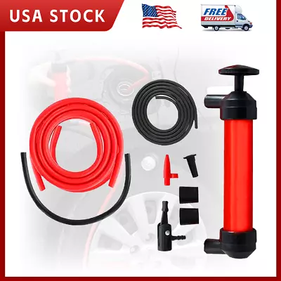 $11.69 • Buy Liquid Transfer, Siphon Hand Pump For Car, Dipstick Tube | Fluid Fuel Extractor