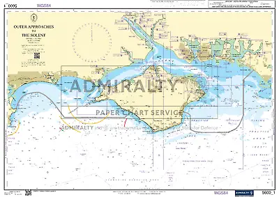 Admiralty Small Craft Leisure Charts 5600 | Solent And Approaches • £15